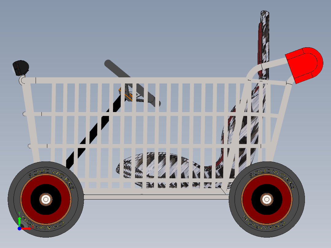 购物车卡丁车前视图