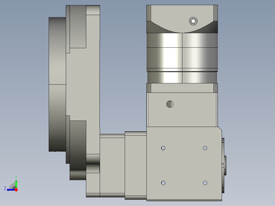 中空旋转平台KFN200-L3-LF-100-19-70-M5(1)右视图