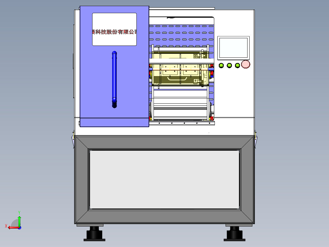 行星式研磨设备（sw16可编辑+工程图）后视图