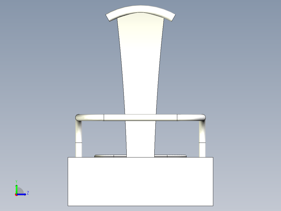 中式椅子（实木坐椅）左视图