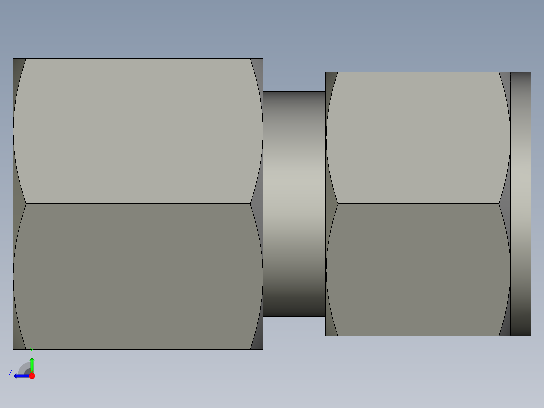 卡套式工业通用硬管接头12_gbu-s右视图