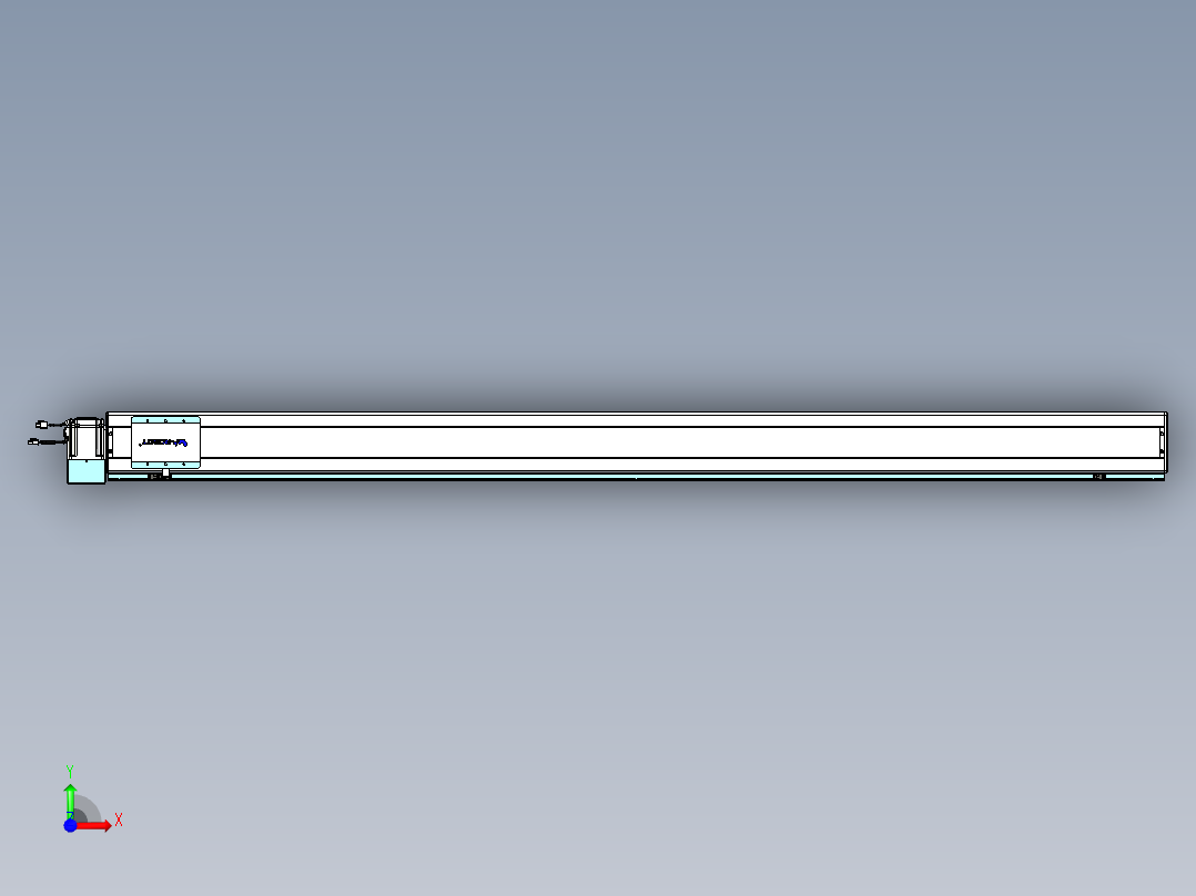 威洛博VBC同步带传动一无尘环境VBC14-L45-S2150-BLU-ZP75-C3前视图