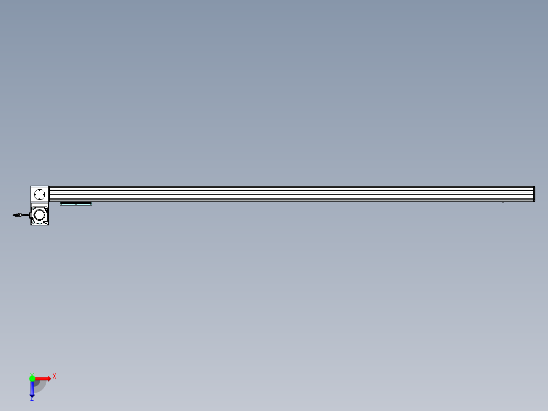 威洛博VBC同步带传动一无尘环境VBC14-L45-S2150-BLU-ZP75-C3俯视图