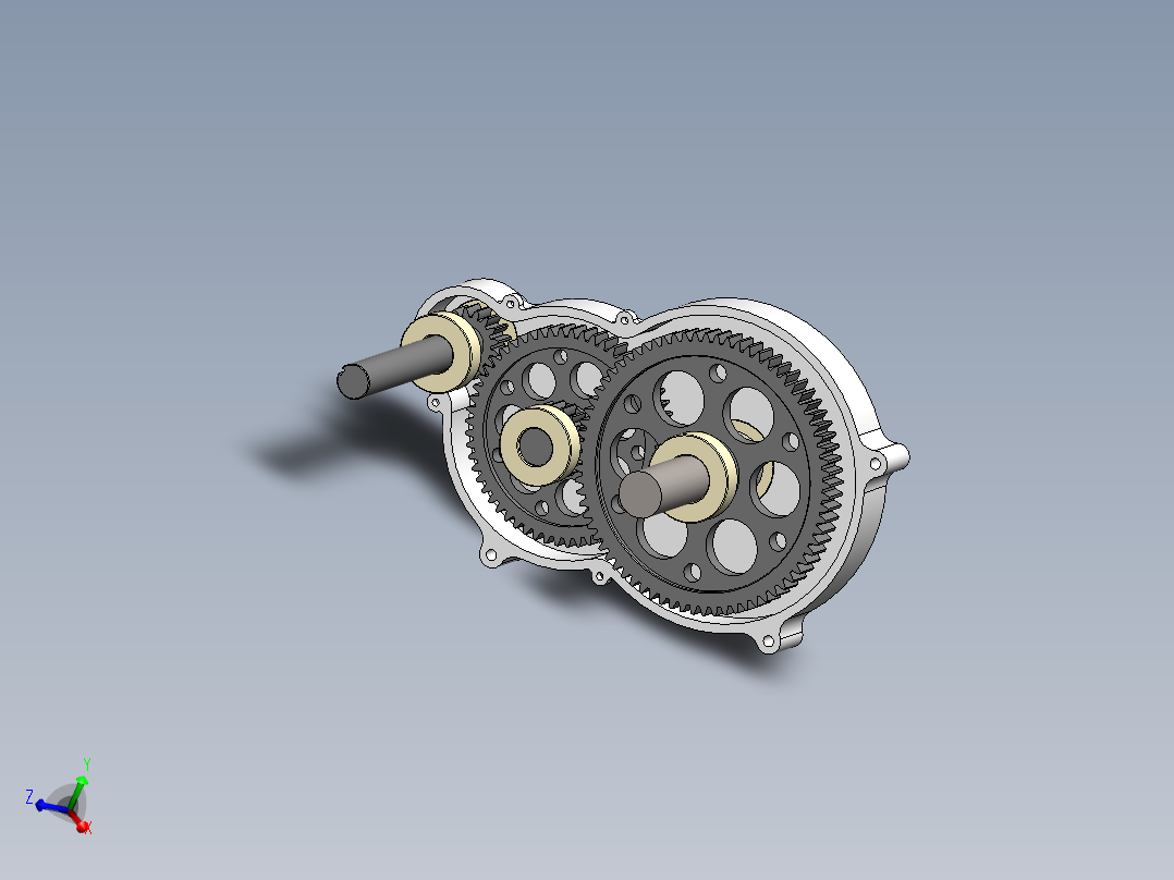 A0002837-二级减速变速箱主视图