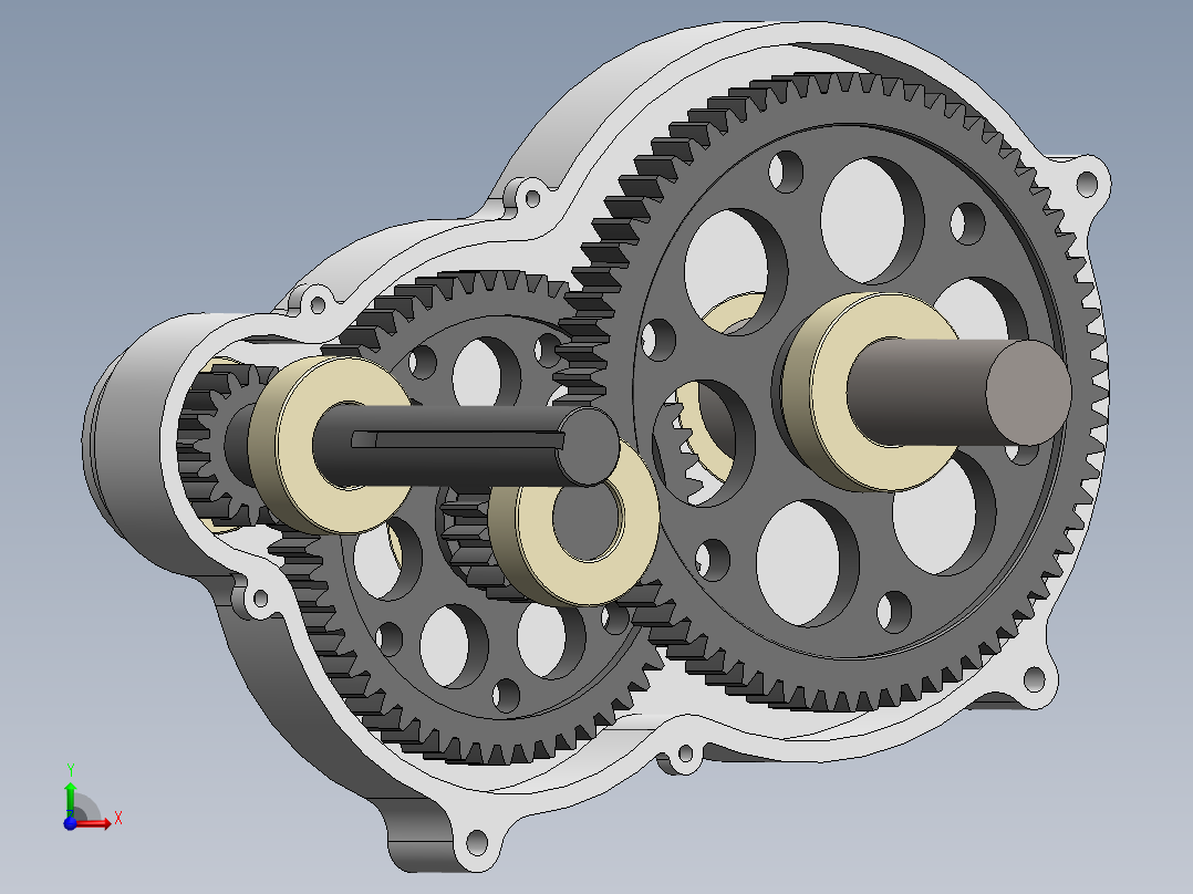 A0002837-二级减速变速箱前视图