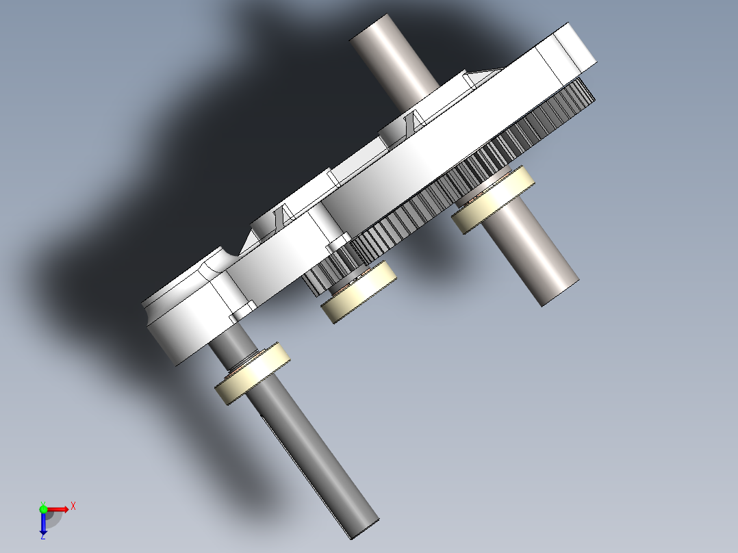 A0002837-二级减速变速箱俯视图