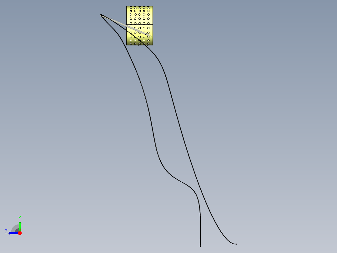 针线留恩模型右视图
