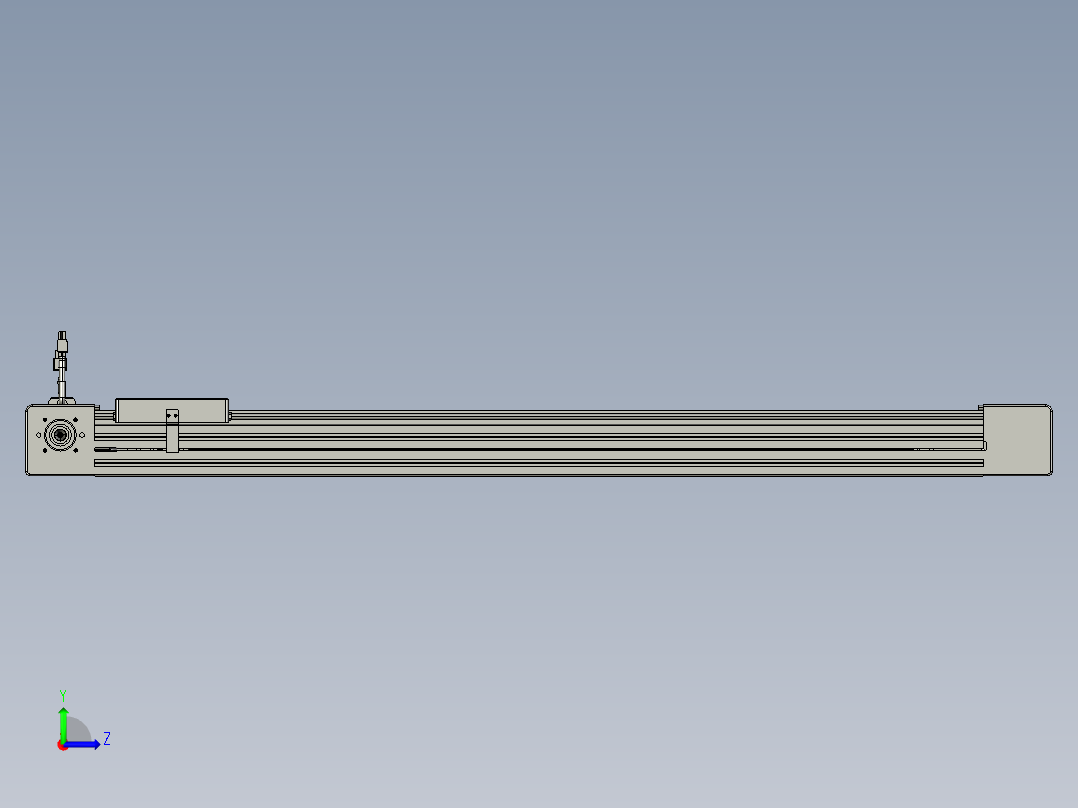 威洛博直线电机模组EB6-L140-S850-R-P40-MS3左视图