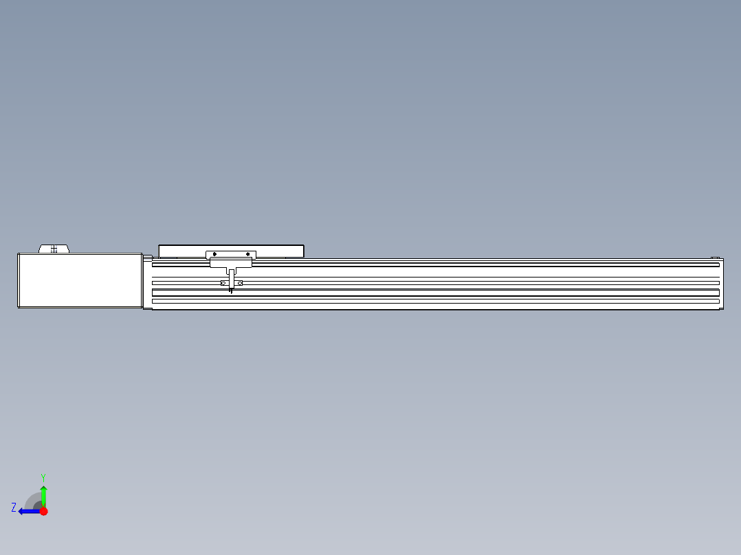 同步带全封闭直线模组TPA-HCB-120D-90-L450-MR-C-P40-N3右视图