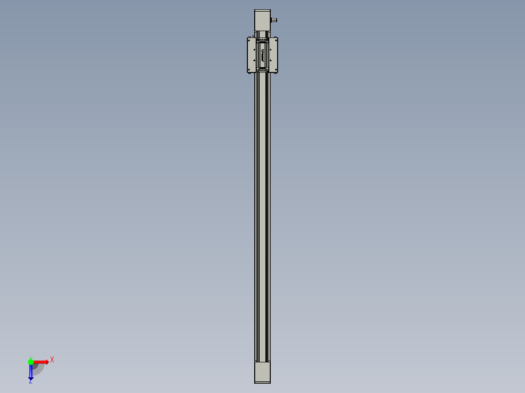 威洛博直线电机模组EB6-L140-S1050-光轴俯视图
