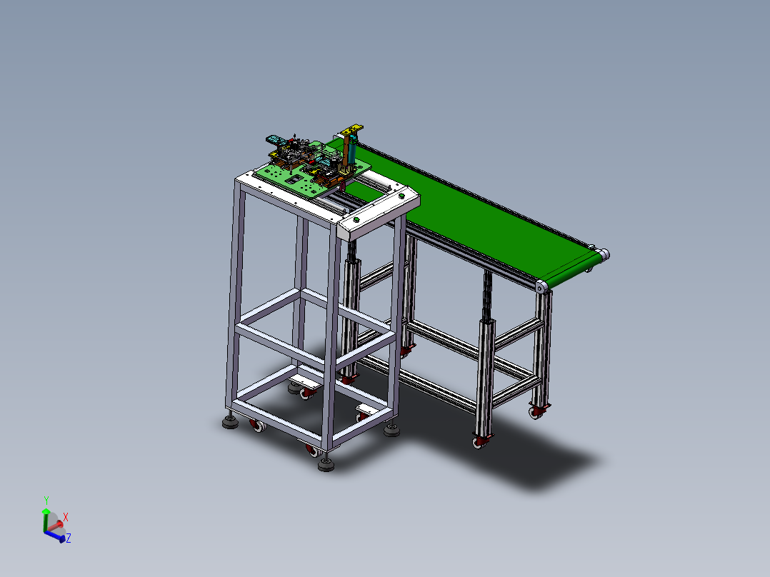 自动吸钢片机主视图