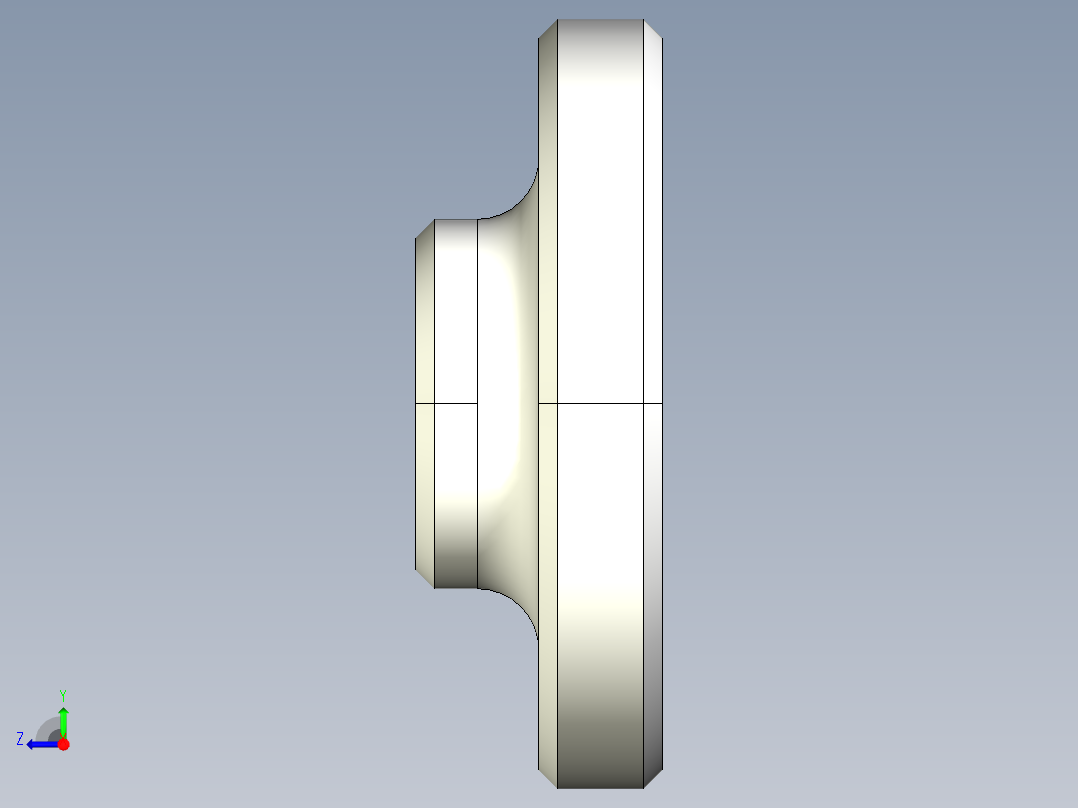 水平調整腳座(迷你型)2256(B)-3D多系列多零件图纸模型右视图
