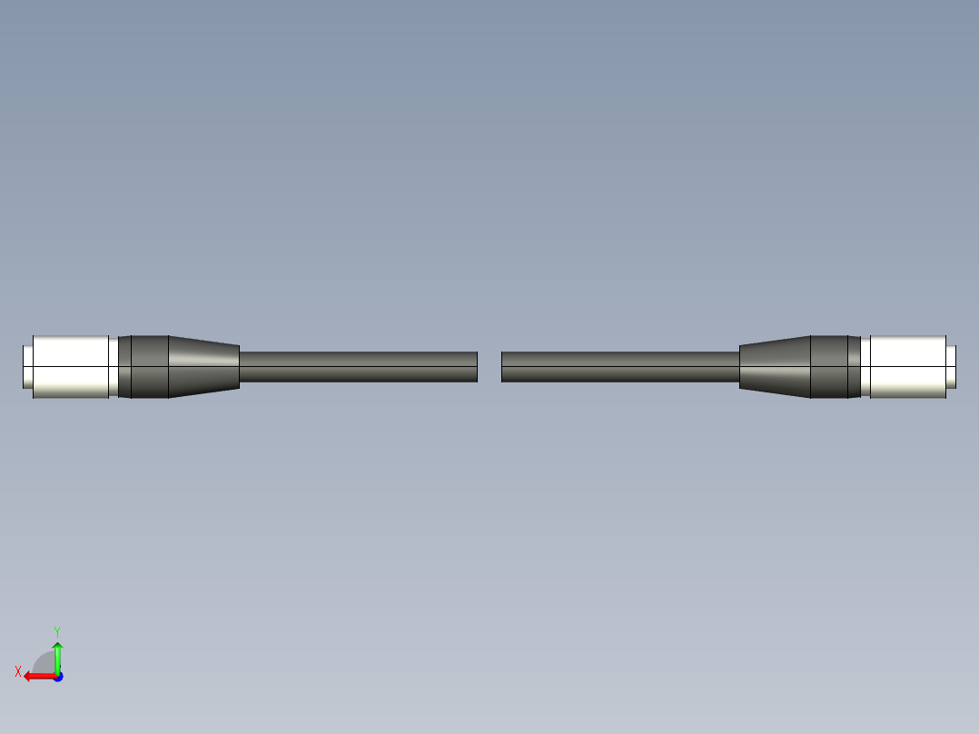 基恩士CA-CN3_10_17_X_kc图纸模型后视图
