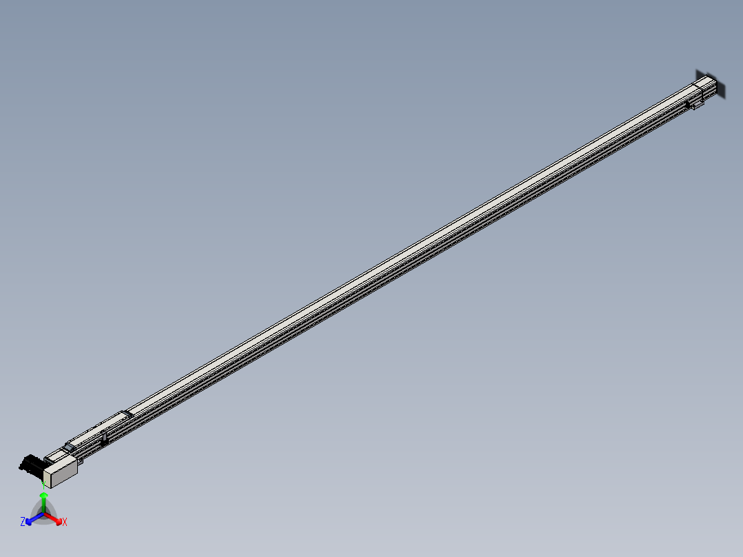 Toyo东佑达直线模组-M65-M-3300-R-M40-C4正等轴测图