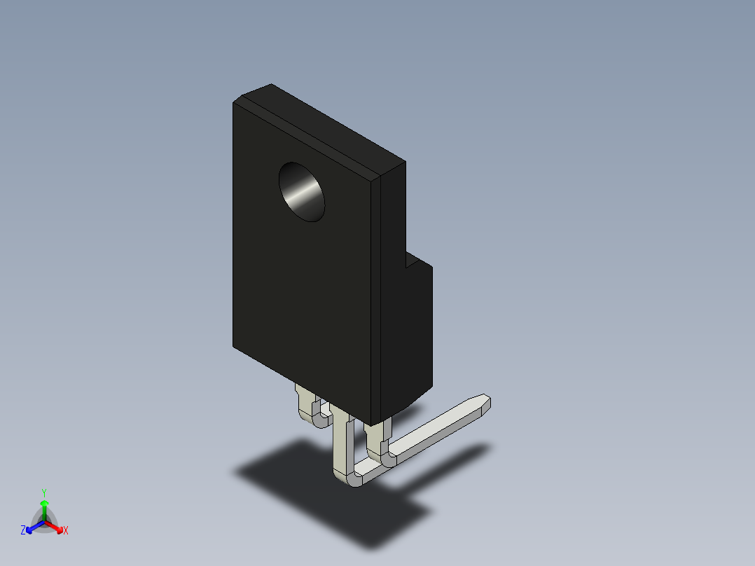 TO-220F-HF正等轴测图