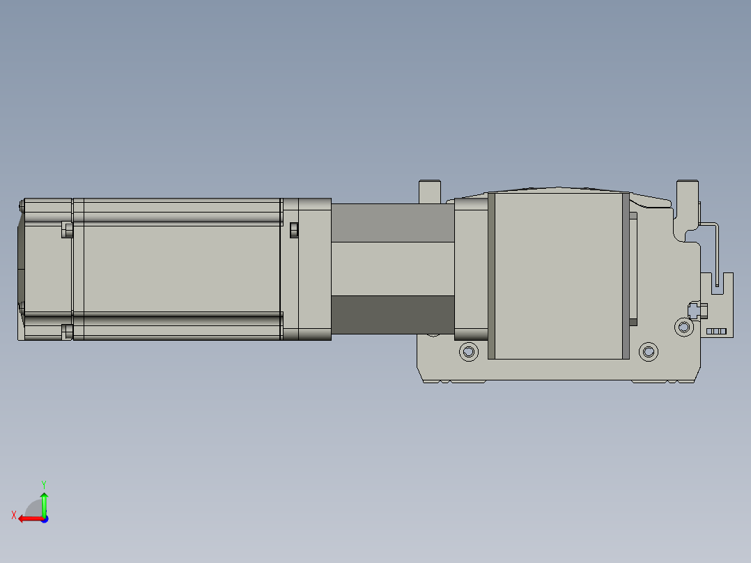 东锦同步带传动-直线滑台模组DH120B-L125-S1950-BL-P400W-C3后视图