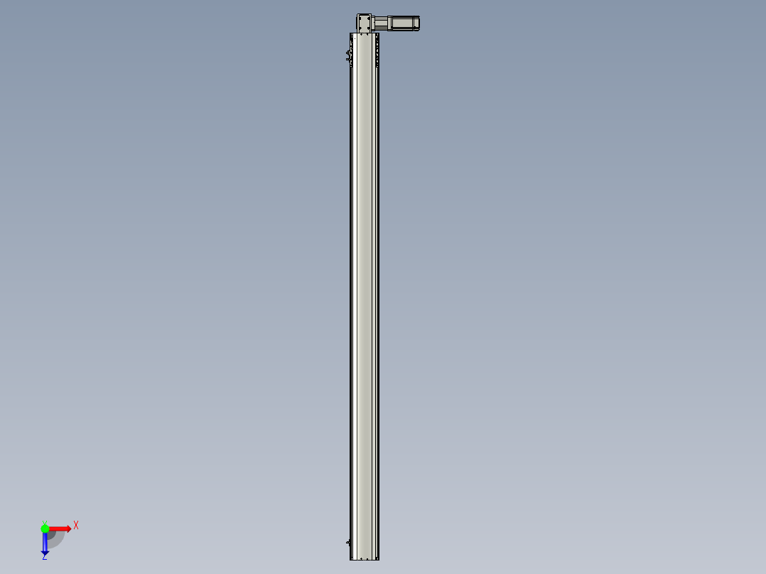 东锦同步带传动-直线滑台模组DH120B-L125-S1950-BL-P400W-C3俯视图