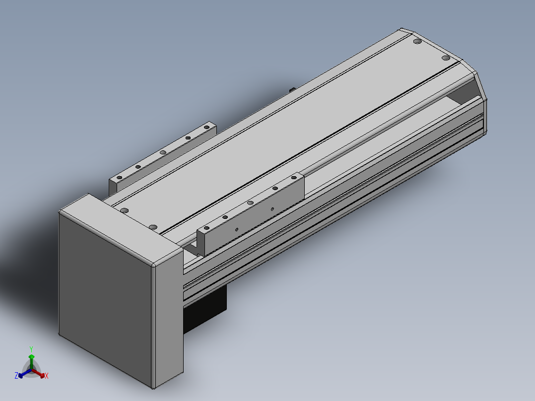 精密模组MY140-T10-200L-BM-P40B-C4-C正等轴测图
