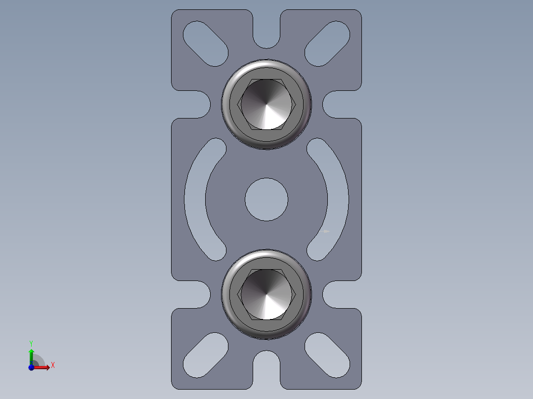 铝型材及其附件5.32.45.4590.M12前视图