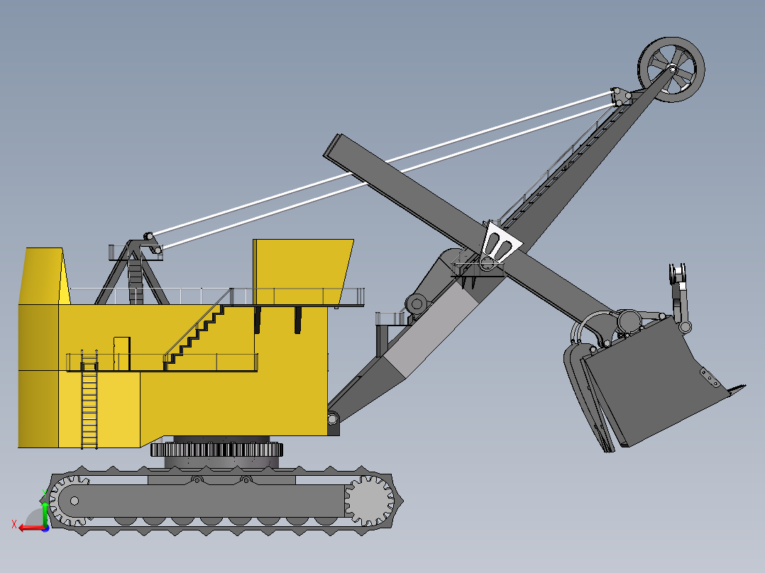 矿用挖掘机1298626后视图
