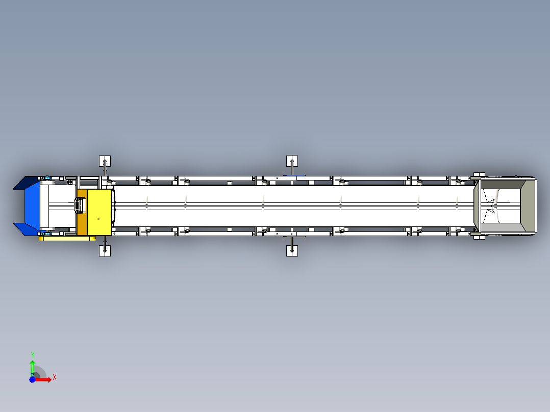 输送机砂 6米前视图