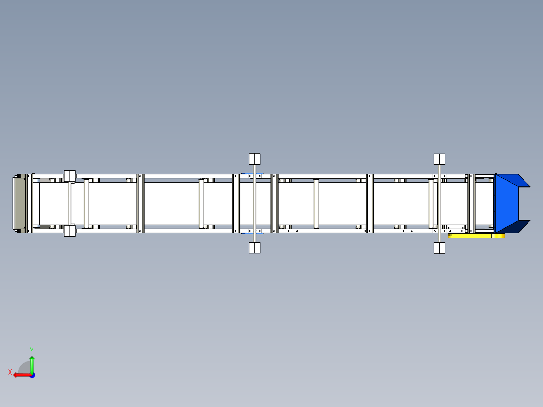 输送机砂 6米后视图
