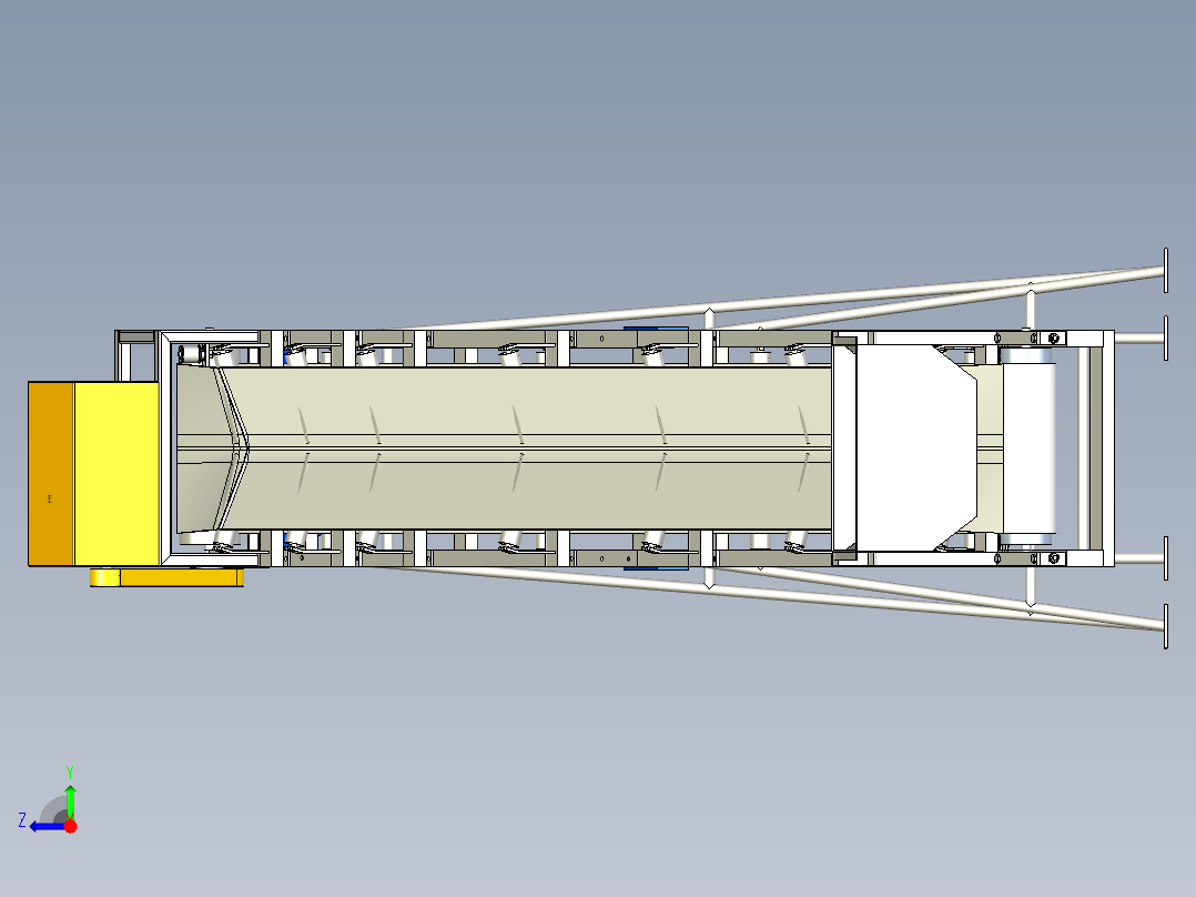 输送机砂 6米右视图