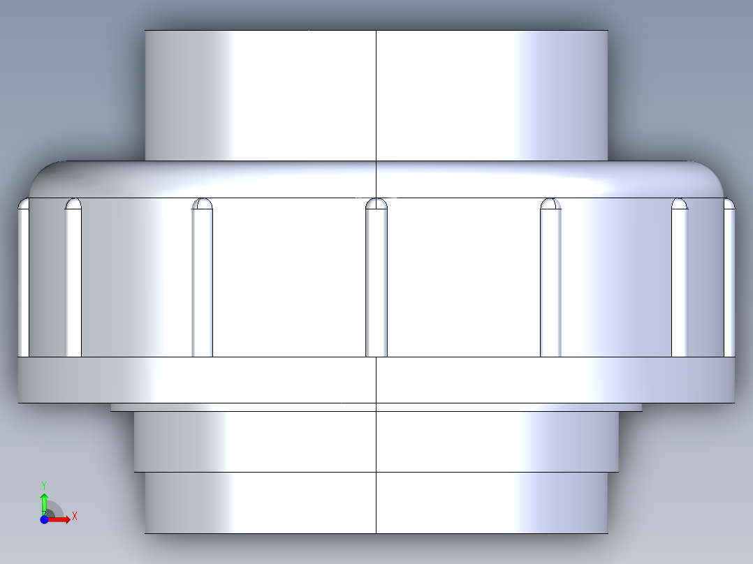 聚氯乙烯配件30-Sch80_Union T375_FPTxFPT_898-375-015_1.5in前视图