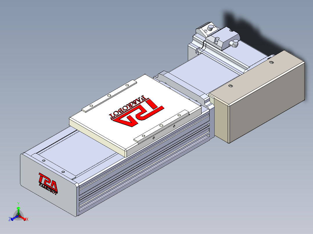 同步带全封闭直线模组TPA-HCB-110D-90-L50-ML-C-P40-N3正等轴测图