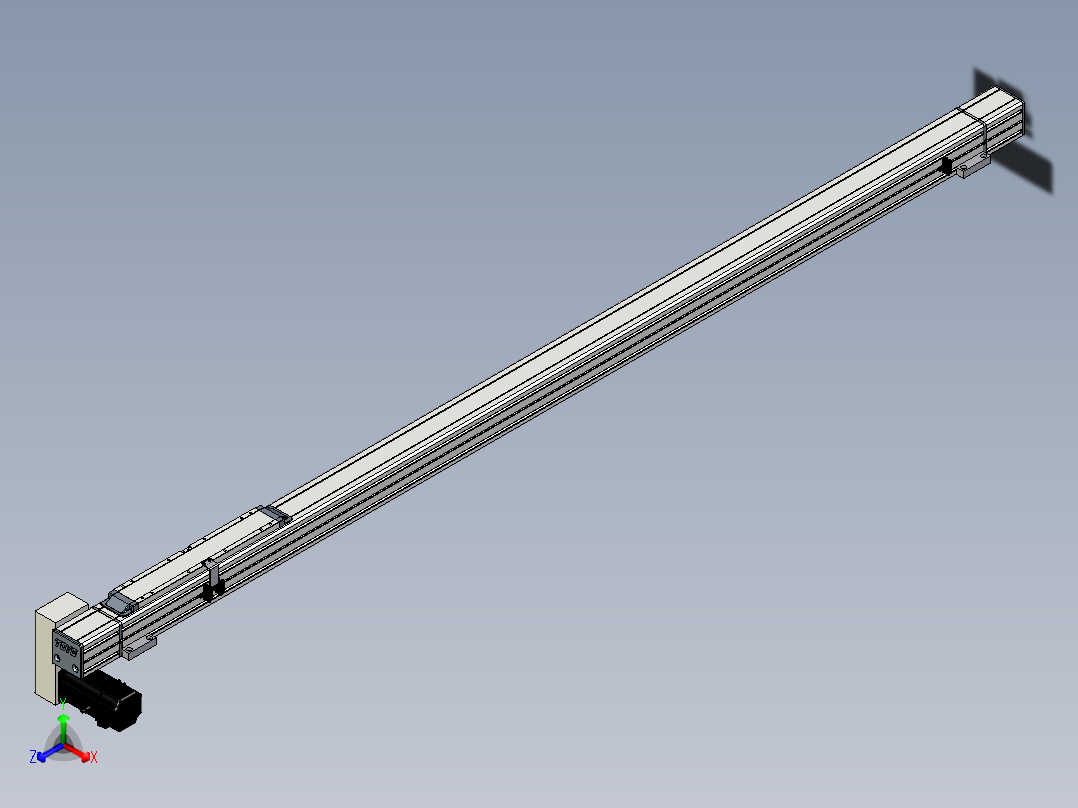 Toyo东佑达直线模组-M65-M-1500-LD-M40-C4主视图