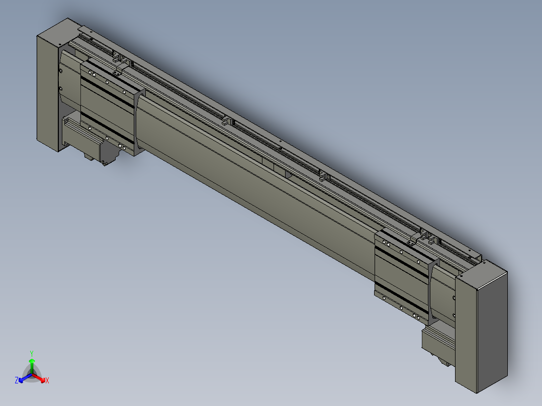威洛博双电机滑台-VF14D2-S250-BLR-P40-C6主视图