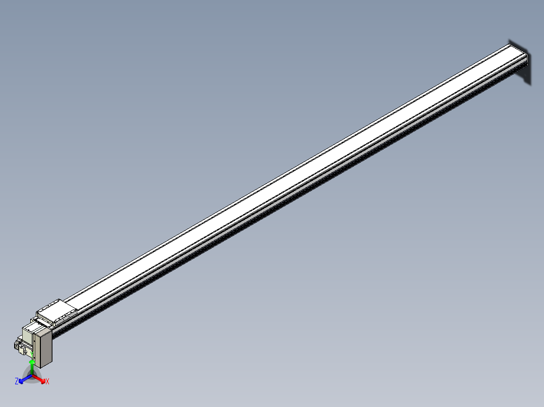 同步带全封闭直线模组TPA-HCB-105D-90-L2400-RP-C-P20-N3正等轴测图