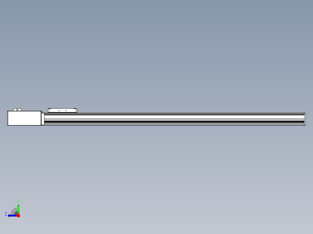 同步带全封闭直线模组TPA-HCB-105D-90-L950-MR-Y-P20-N3右视图