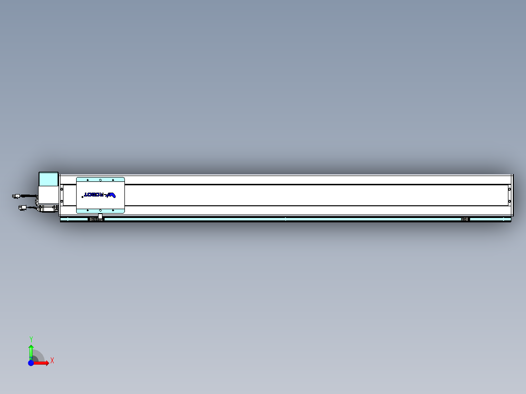 威洛博VBC同步带传动一无尘环境VBC14-L45-S1200-BRD-ZP40-C3前视图
