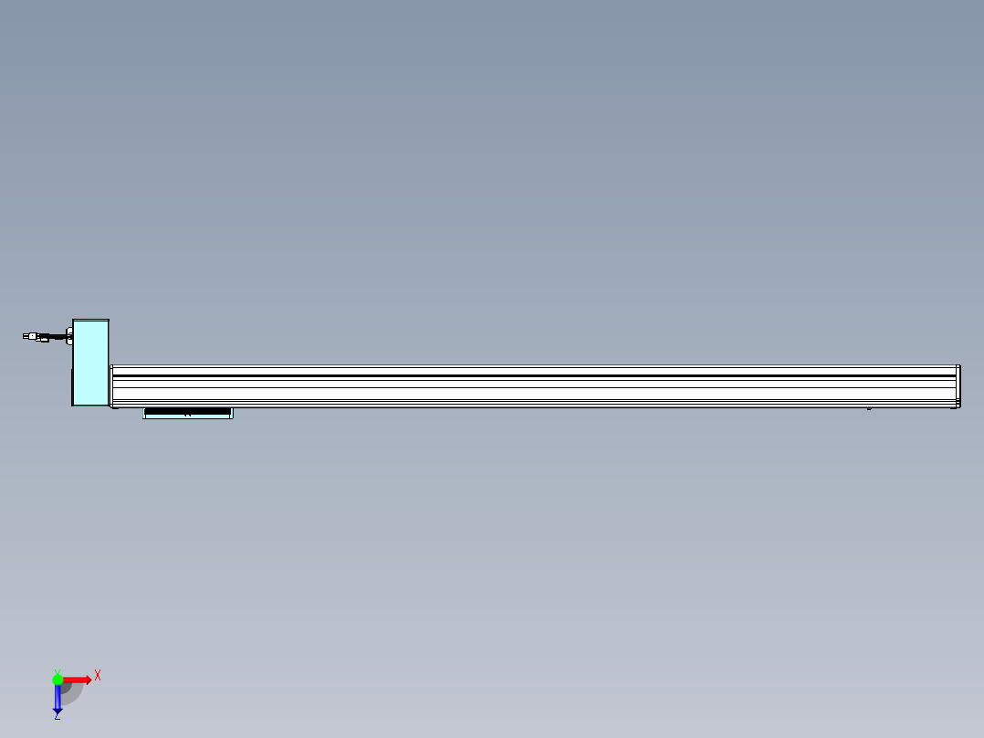 威洛博VBC同步带传动一无尘环境VBC14-L45-S1200-BRD-ZP40-C3俯视图