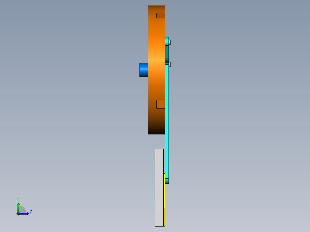 针杆运动仿真左视图