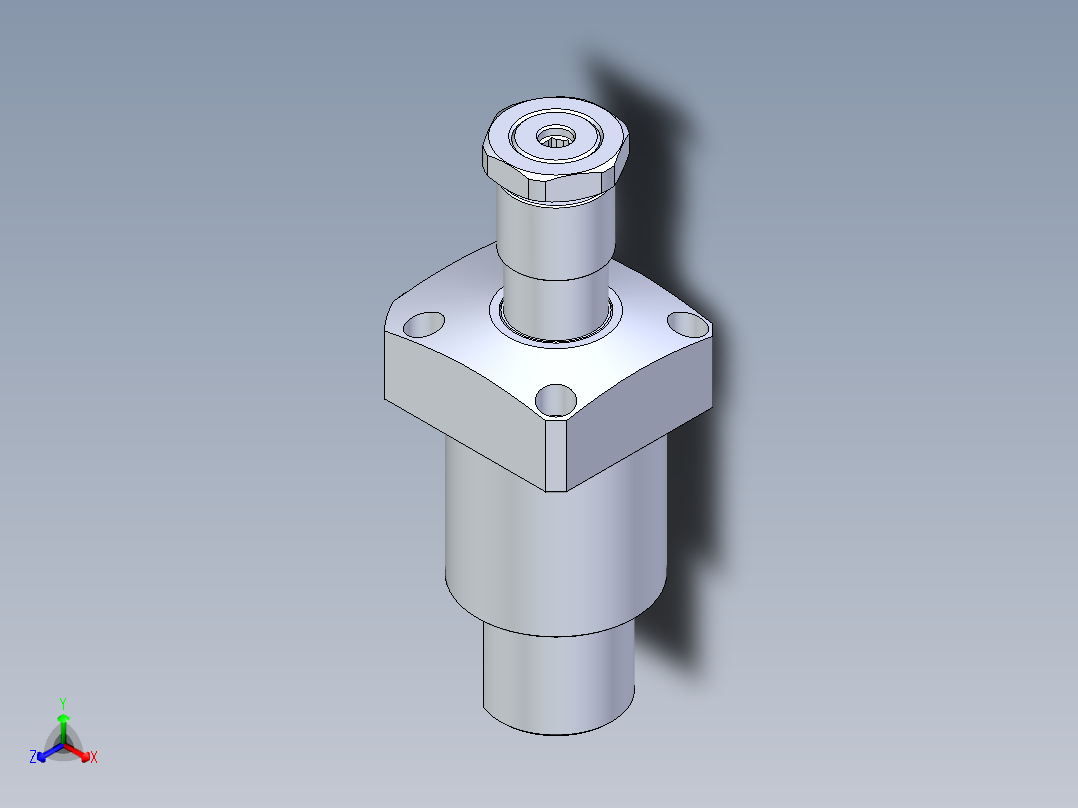 KOSMEKLHA0750-CLN多系列多零件图纸模型主视图