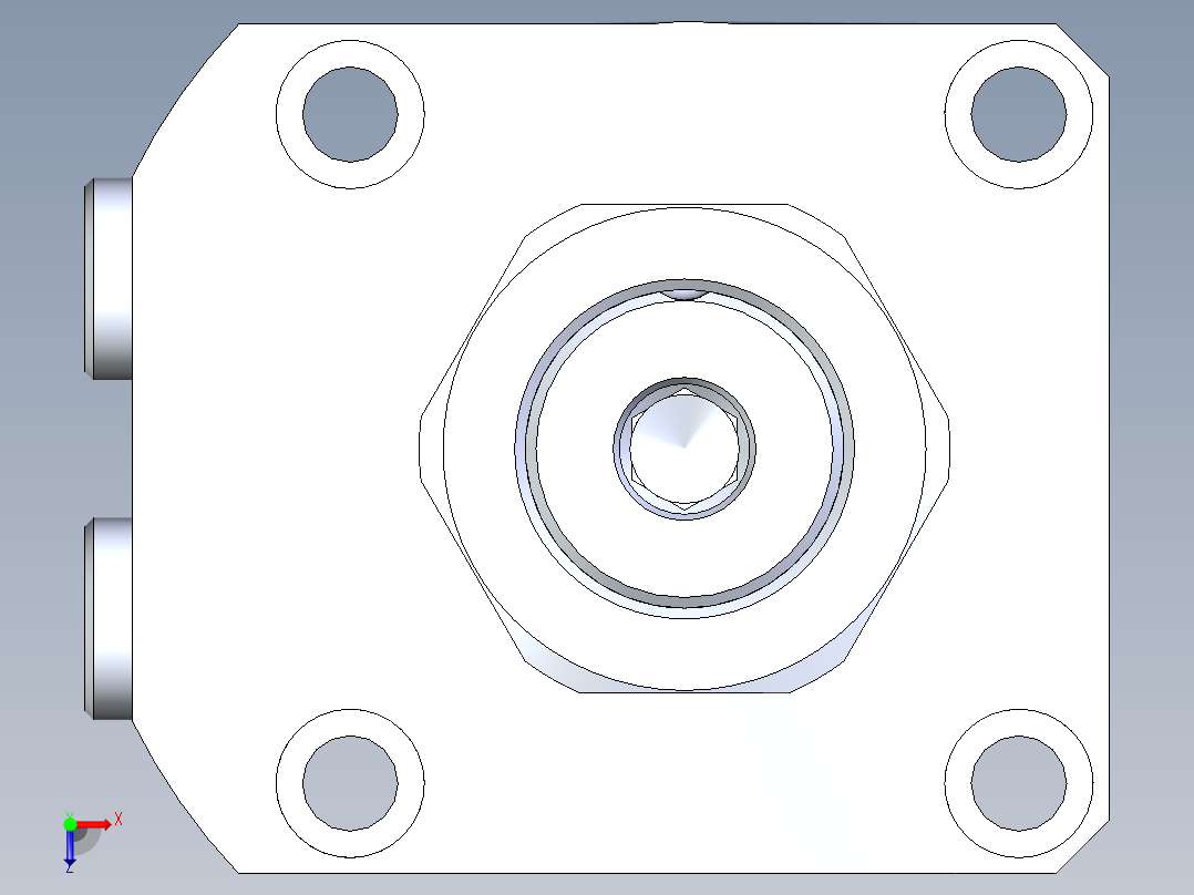 KOSMEKLHA0750-CLN多系列多零件图纸模型俯视图