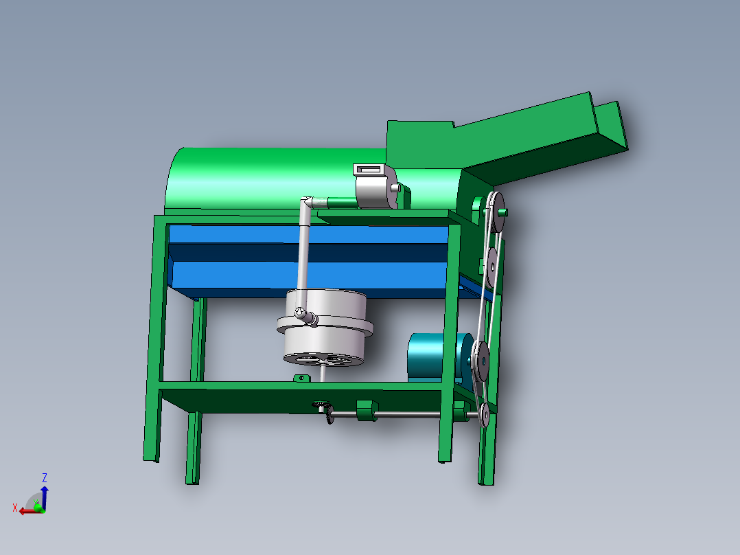 玉米脱粒机sw图1020458===200主视图