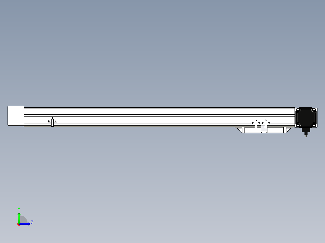 Toyo东佑达直线模组-M65M-X78-650-L-M40-C4左视图