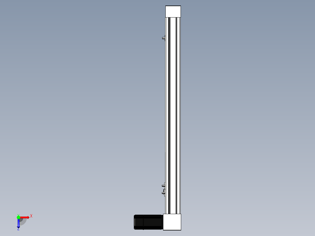 Toyo东佑达直线模组-M65M-X78-650-L-M40-C4俯视图