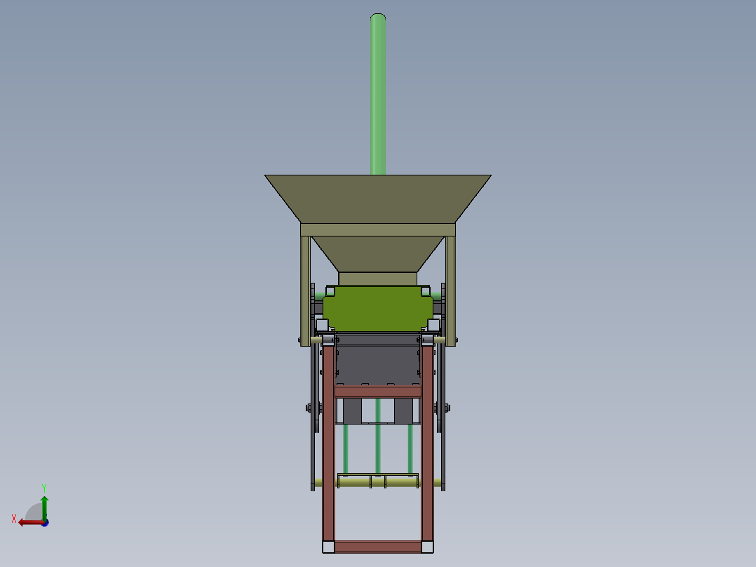186混凝土砌块机后视图