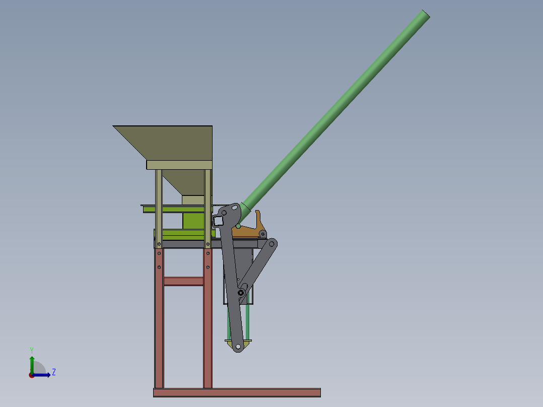 186混凝土砌块机左视图