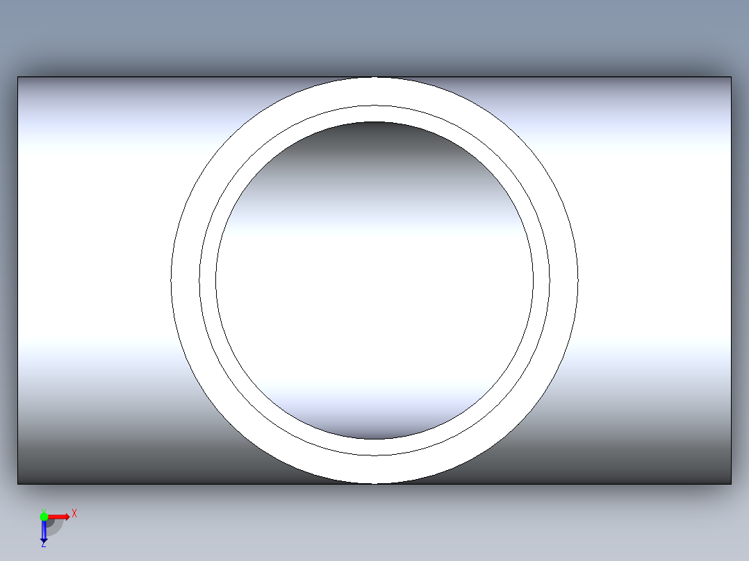 聚氯乙烯配件01-Sch80_Tee_SxSxS_801-040_4in俯视图