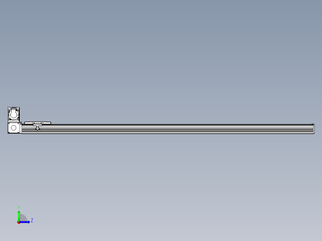 同步带全封闭直线模组TPA-HCB-110D-90-L1450-LU-C-P40-N3左视图