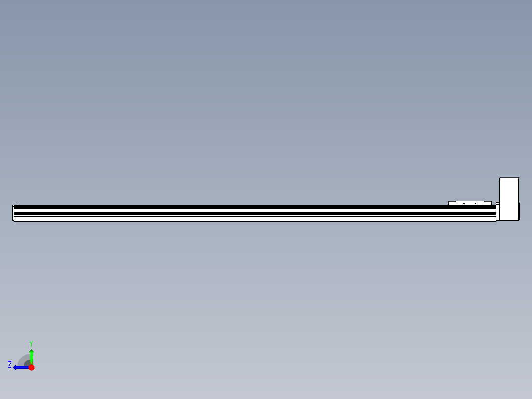 同步带全封闭直线模组TPA-HCB-110D-90-L1450-LU-C-P40-N3右视图