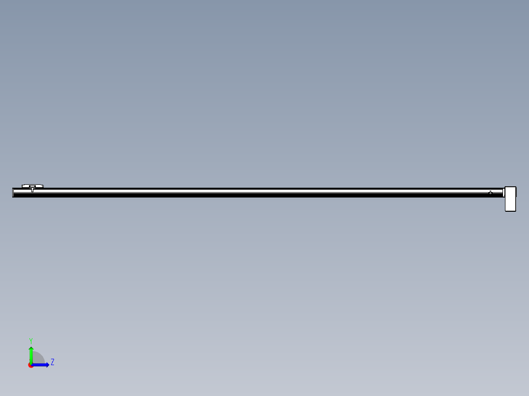 同步带全封闭直线模组TPA-HCB-105D-90-L2750-LP-Y-P20-N3左视图