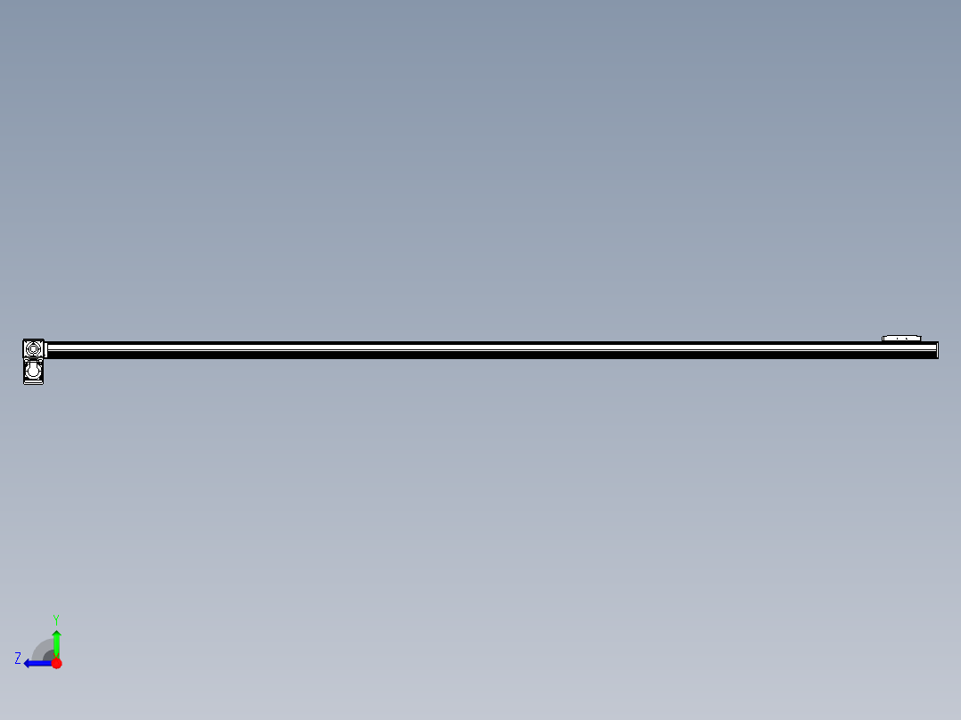 同步带全封闭直线模组TPA-HCB-105D-90-L2750-LP-Y-P20-N3右视图
