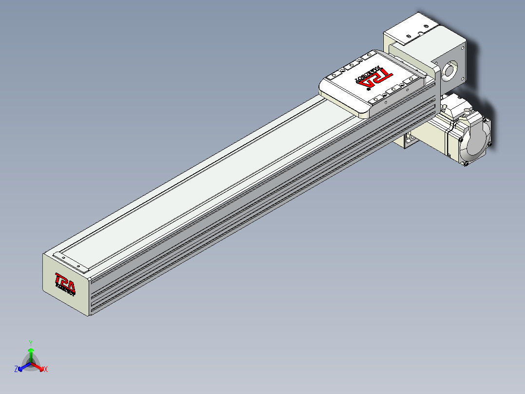 同步带全封闭直线模组TPA-HCB-85D-90-L450-RP-C-P20-N3主视图