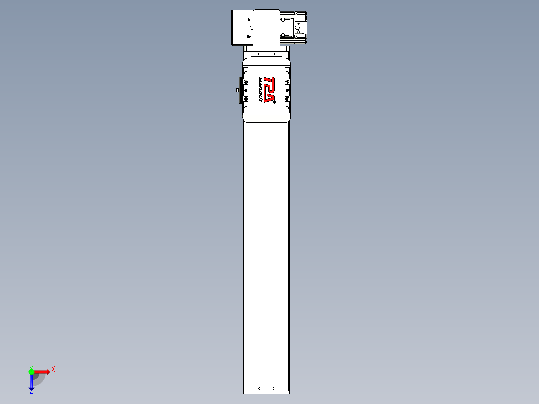 同步带全封闭直线模组TPA-HCB-85D-90-L450-RP-C-P20-N3俯视图
